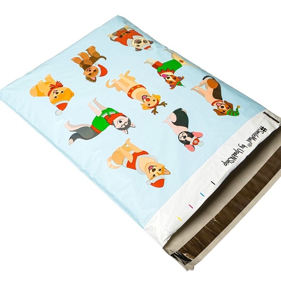 💝 25 10X13 Festive Pup Printed Mailers CLEARANCE - Picture 4 of 6